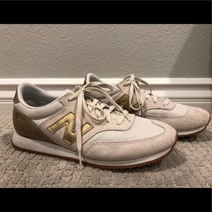 New Balance: Gold and White Classics
